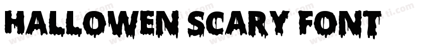 Hallowen Scary Font字体转换